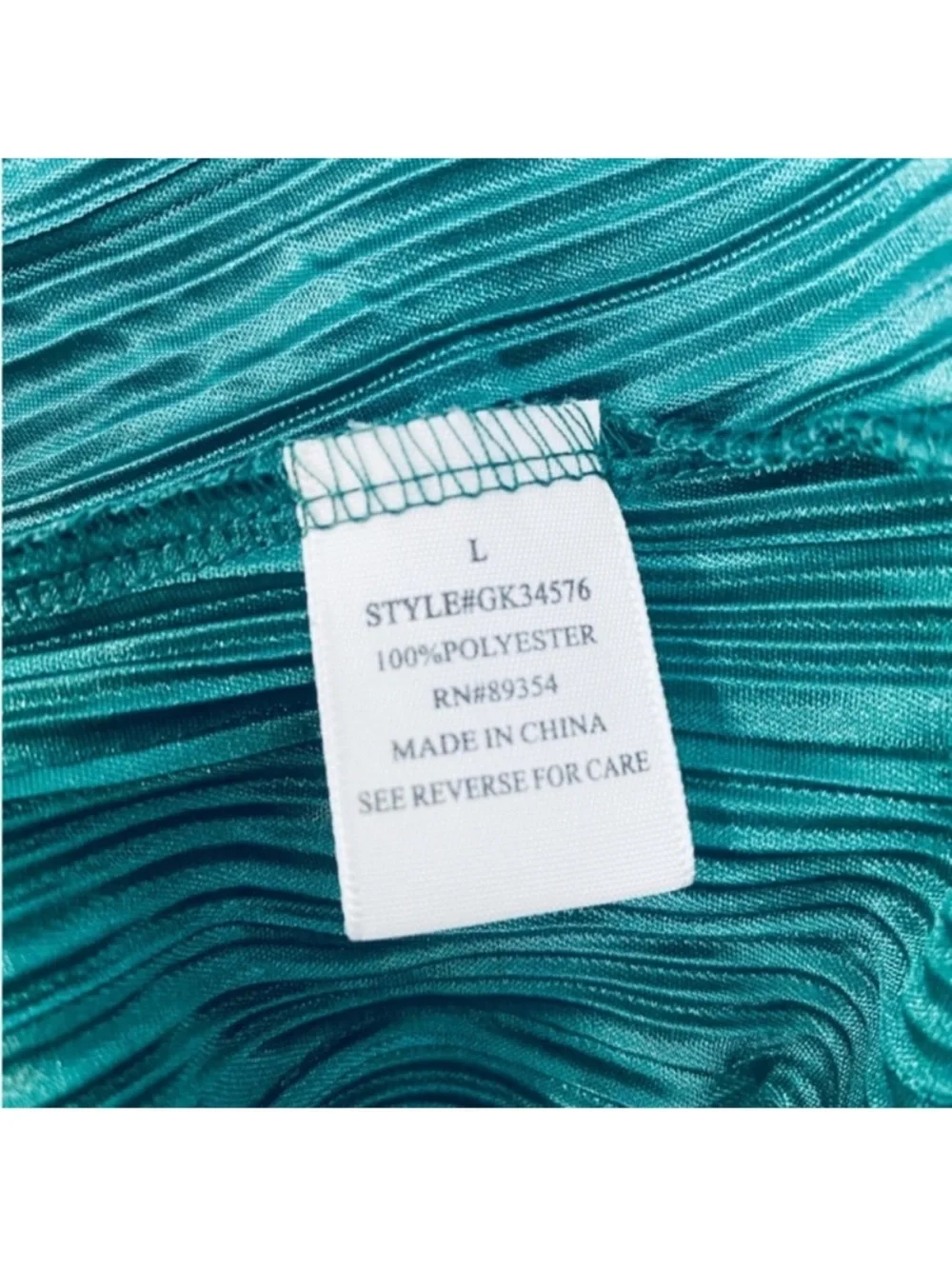 NWT Madison + Hudson green button down top matching silky pant set size large